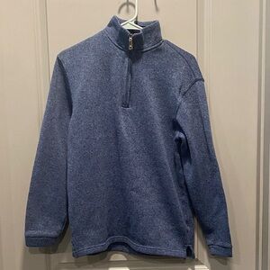 Haggar In Motion Zip-Up Sweater | Men’s Size M | Blue | Lightweight Comfort